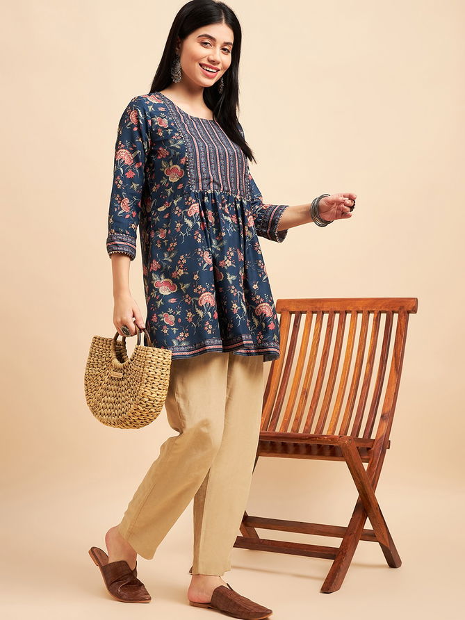 Zeny Vol 10 Printed Western Ladies Top Catalog